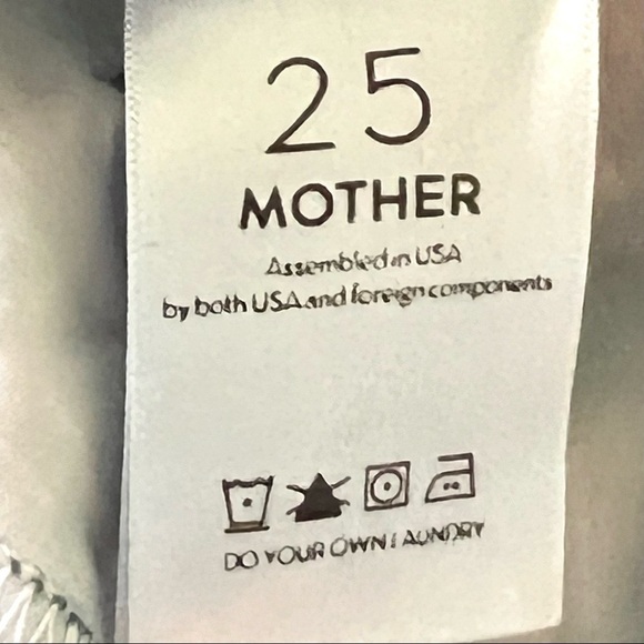 Mother Denim Insider Crop Step Fray Speed Racer Stripes Red 25 Jeans - Picture 13 of 14